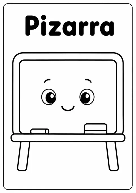 Ficha del Cuaderno: Dibujo Grande para Colorear