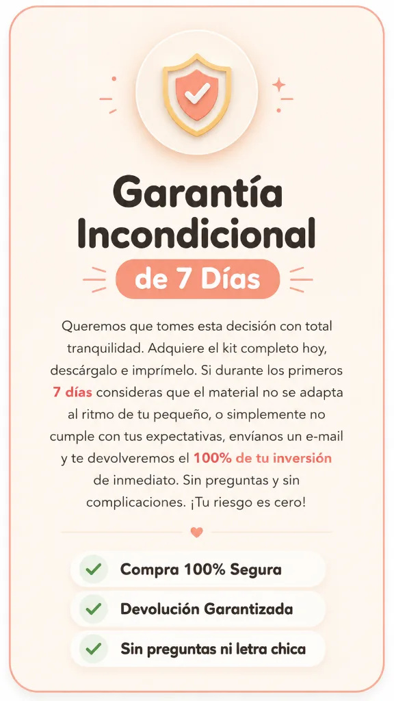 Garantía Incondicional de 7 Días
