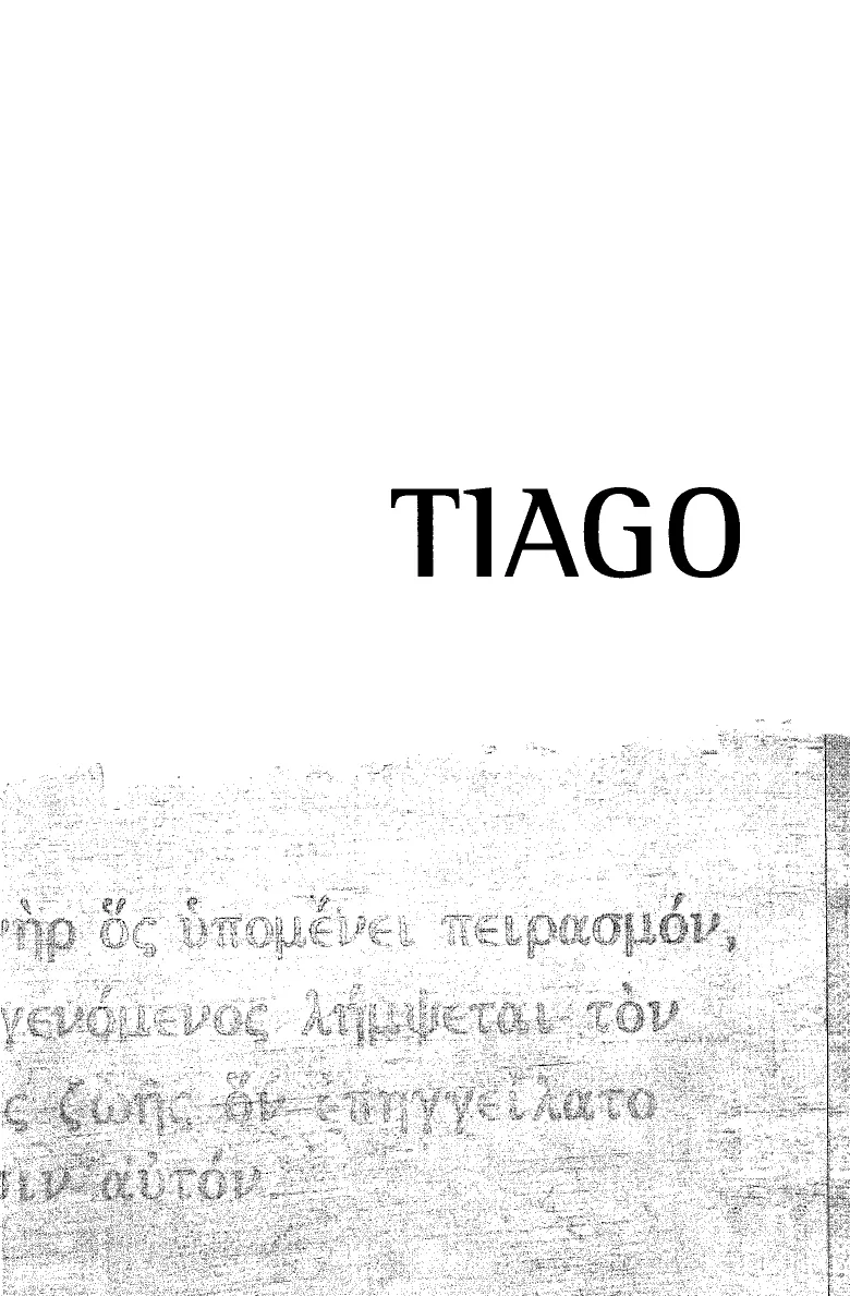 Página do estudo de Tiago